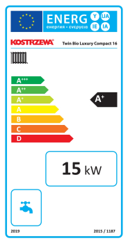 Preview: Pelletkessel KOSTRZEWA Twin Bio Luxury Compact 16 kW BAFA förderfähig
